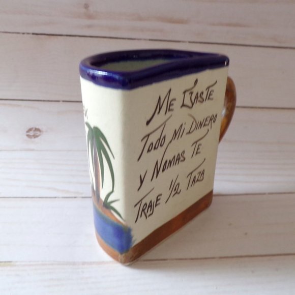 Puerto Vallarta Stoneware Souvenir Gag Gift Half a Mug Blue Marlin 2869 - Picture 2 of 7